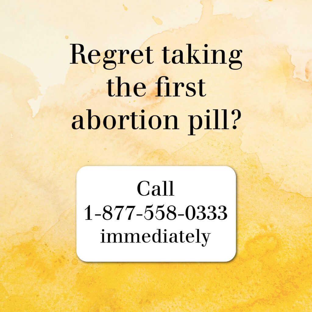 regret taking first abortion pill