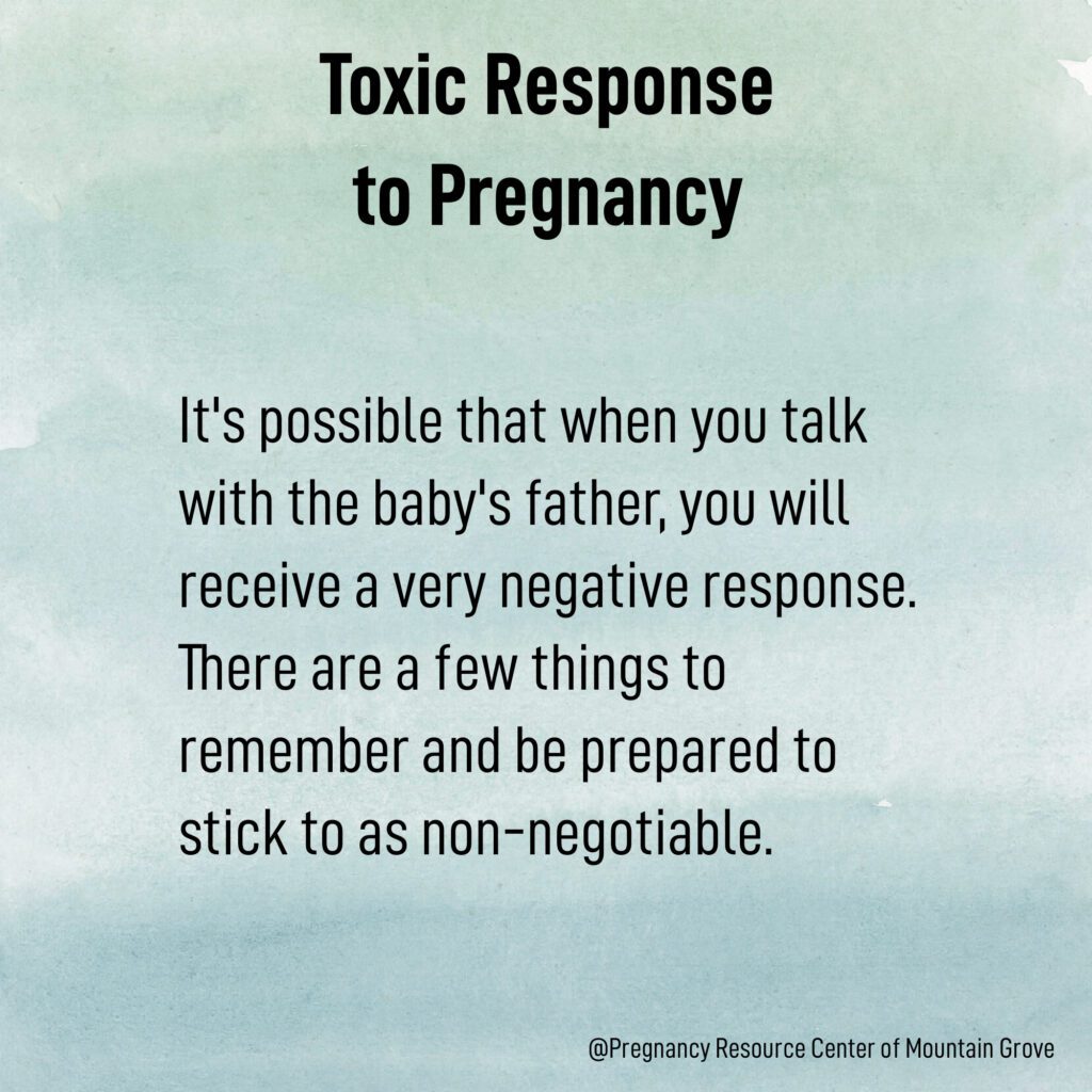 Watercolor graphic with text about "Toxic response to pregnancy"