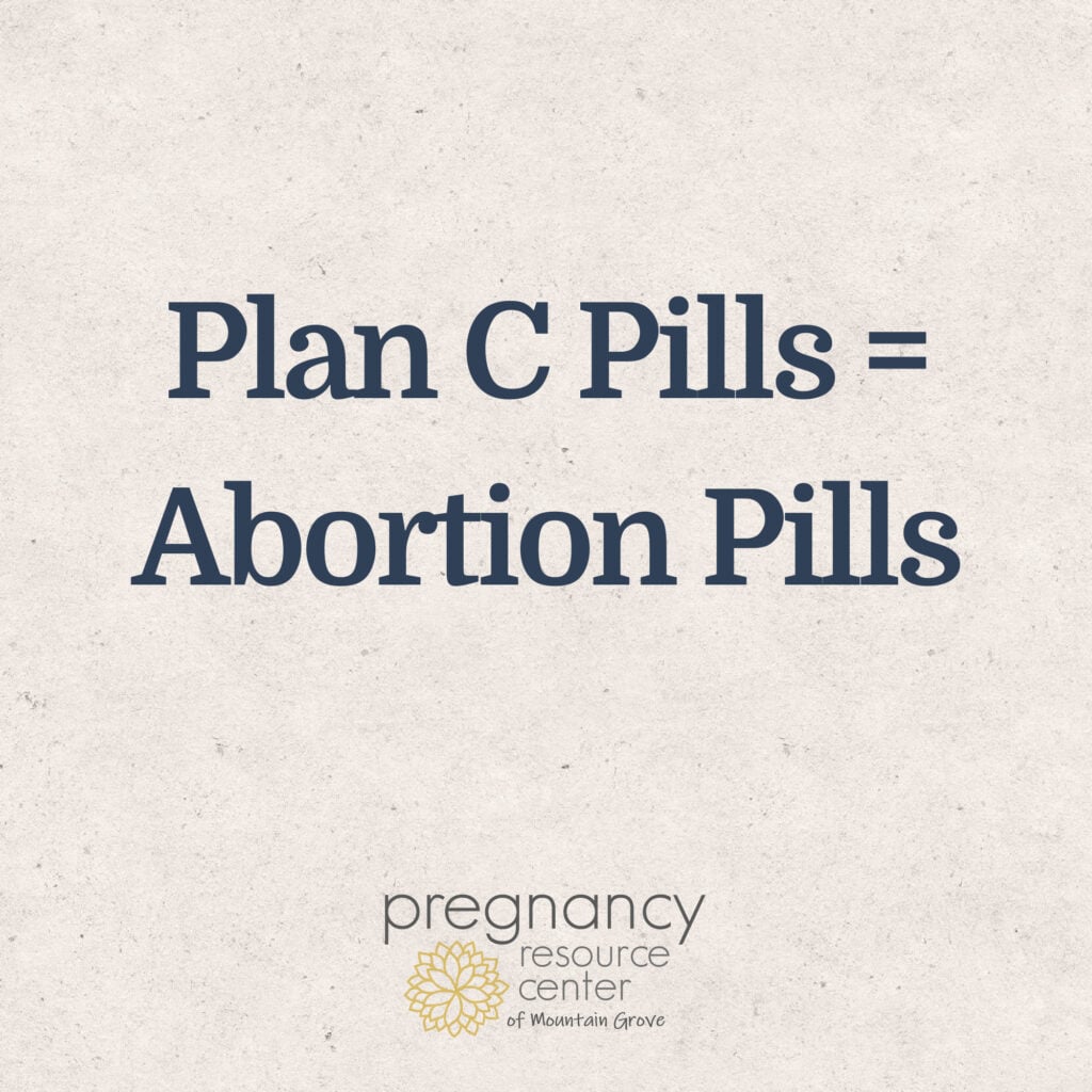 Textured graphic with text "Plan C pills equals abortion pills"